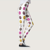 Colorful Donuts Seamless Pattern - Sweet Bakery Tr Leggings (Rechts)
