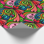 Colorful Doodle All Occasion Birthday Gift Cadeaupapier (Hoek)