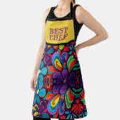 COLORFUL DOODLE ART OF FLOWERS "BEST CHEF" SCHORT (Insitu)