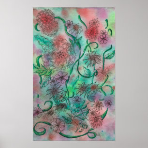 Colorful Doodle Art Poster