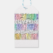 Colorful Doodle Eid Cadeaulabel (Achterkant)