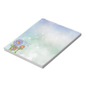 Colorful Doodle Flower Trio Notitieblok (Linkerzijde)