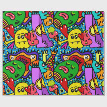 Colorful Doodle Monsters All Occasion Gift