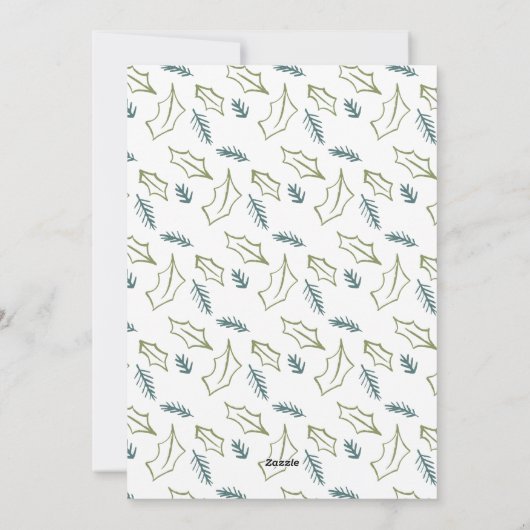 Colorful Doodles Merry kerstfoto Black Feestdagenkaart (Achterkant)