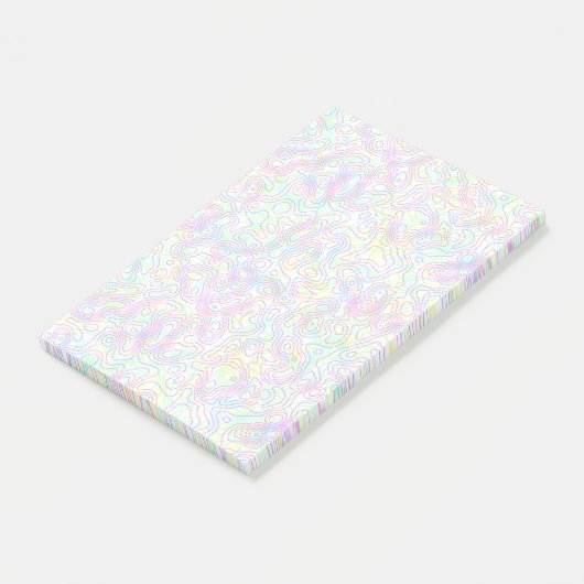 Colorful Doodles Sticky Note Pad (Schuin)