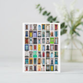 Colorful Doors Collage Briefkaart (Staand voorkant)