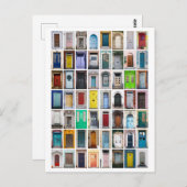 Colorful Doors Collage Briefkaart (Voorkant / Achterkant)