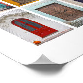 Colorful Doors Collage Poster (Hoek)