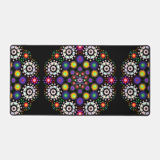 Colorful Dot Mandala Bureaumat (Voorkant)