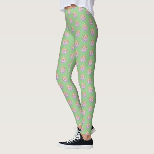 Colorful Dot Mandala Leggings (Links)