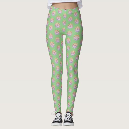 Colorful Dot Mandala Leggings (Voorkant)