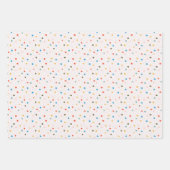 Colorful Dots Confetti and Stripes  Inpakpapier Vel (Voorkant 3)