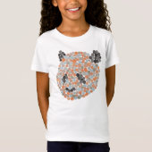 Colorful Dotted Panda Beer T-Shirt (Voorkant)