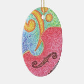 Colorful Double Bass and Clef - Ornament (Rechts)