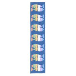 Colorful Double Fish Design Table Runner Korte Tafelloper