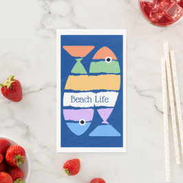 Colorful Double Fish Guest Towel Napkins Servet