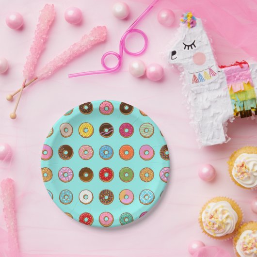 Colorful Doughdopnoten Papieren Bordje (Feest)