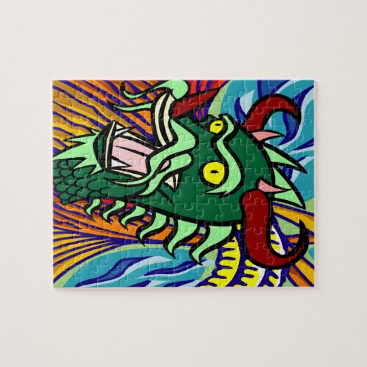 Colorful Dragon Art Legpuzzel (Horizontaal)