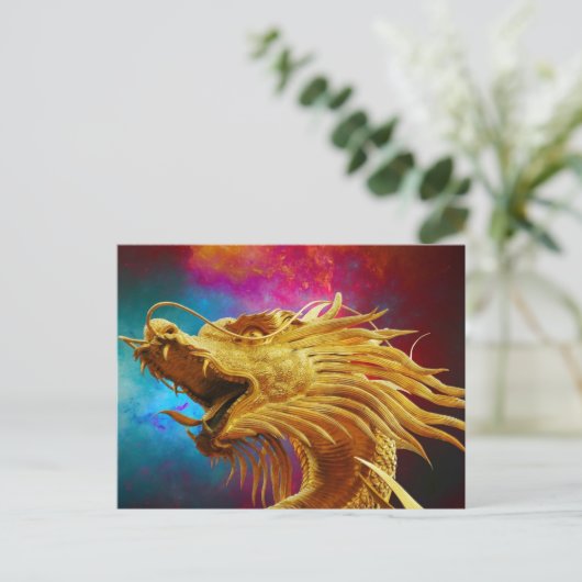 Colorful Dragon Briefkaart (Staand voorkant)