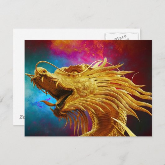 Colorful Dragon Briefkaart (Voorkant / Achterkant)