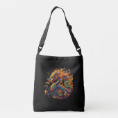 Colorful Dragon Crossbody Tas (Achterkant)