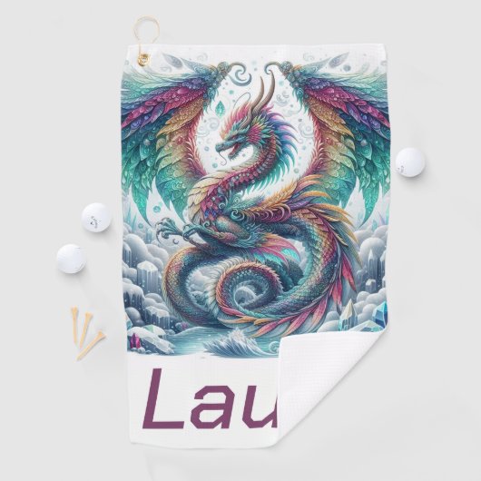 Colorful Dragon Golfhanddoek (Insitu)