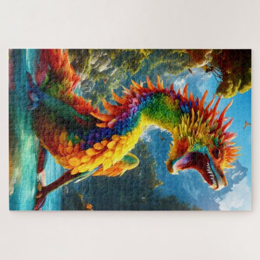 Colorful Dragon Legpuzzel (Horizontaal)