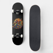 Colorful Dragon Persoonlijk Skateboard (Voorkant)