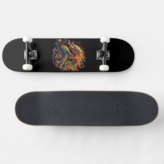 Colorful Dragon Persoonlijk Skateboard (Horizontaal)