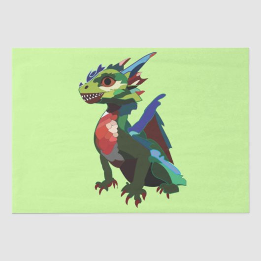 Colorful Dragon Tissuepapier (Voorkant)