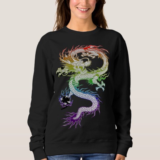 Colorful Dragon With Semi Colon 1 Trui (Voorkant)
