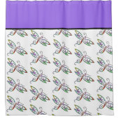 Colorful dragonflies douchegordijn (Voorkant)