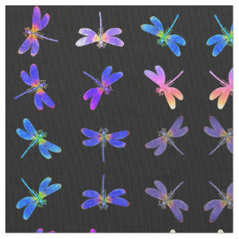 Colorful Dragonflies II Stof