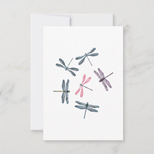Colorful Dragonflies Kaart (Voorkant)