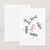 Colorful Dragonflies Kaart (Voorkant / Achterkant)