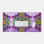 Colorful Dragonflies Mandala Bureaumat (Keyboard & Muis)
