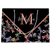 Colorful dragonflies personalized   groot cadeauzakje (Voorkant)