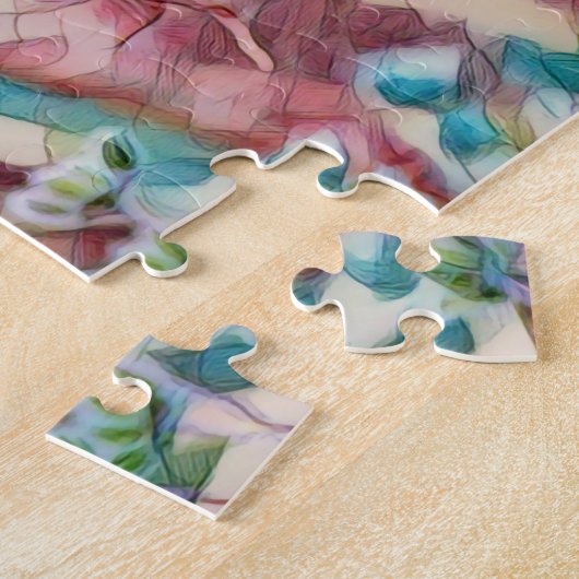Colorful Dragonfly Art Puzzle Legpuzzel (Zijkant)