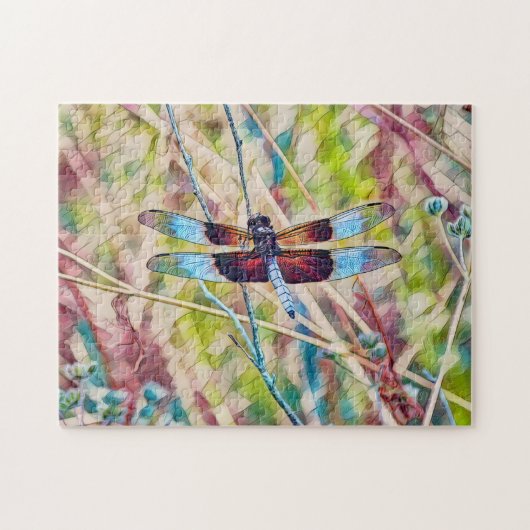 Colorful Dragonfly Art Puzzle Legpuzzel (Horizontaal)