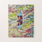 Colorful Dragonfly Art Puzzle Legpuzzel (Verticaal)