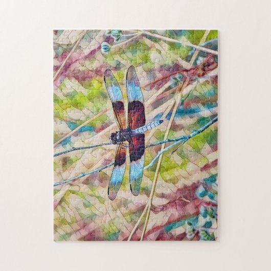 Colorful Dragonfly Art Puzzle Legpuzzel (Verticaal)