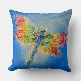 Colorful Dragonfly Blue Kussen