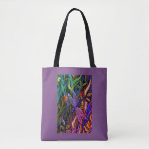 Colorful Dragonfly-Canvas tas