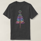 Colorful Dragonfly kerstboom Star I T-shirt (Design voorkant)