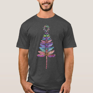 Colorful Dragonfly kerstboom Star I T-shirt