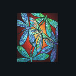 Colorful Dragonfly Lover Canvas Afdruk<br><div class="desc">Colorful Dragonfly Lover Blanket,  Dragonflies Paint Fleece Blanket,  Daughter and Son Gift for mam Dad,  Family Warm Blanket</div>