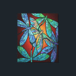 Colorful Dragonfly Lover Canvas Afdruk<br><div class="desc">Colorful Dragonfly Lover Blanket,  Dragonflies Paint Fleece Blanket,  Daughter and Son Gift for mam Dad,  Family Warm Blanket</div>