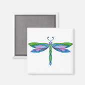 Colorful Dragonfly Magneet (Voorkant / Achterkant)