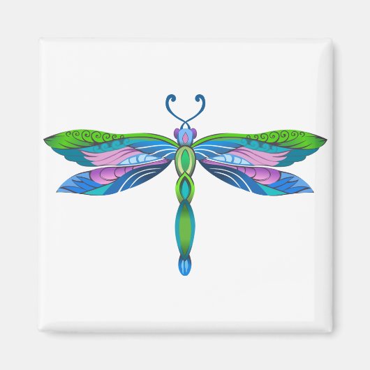 Colorful Dragonfly Magneet (Voorkant)