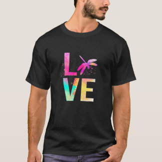Colorful Dragonfly mama Dragonfly T-shirt